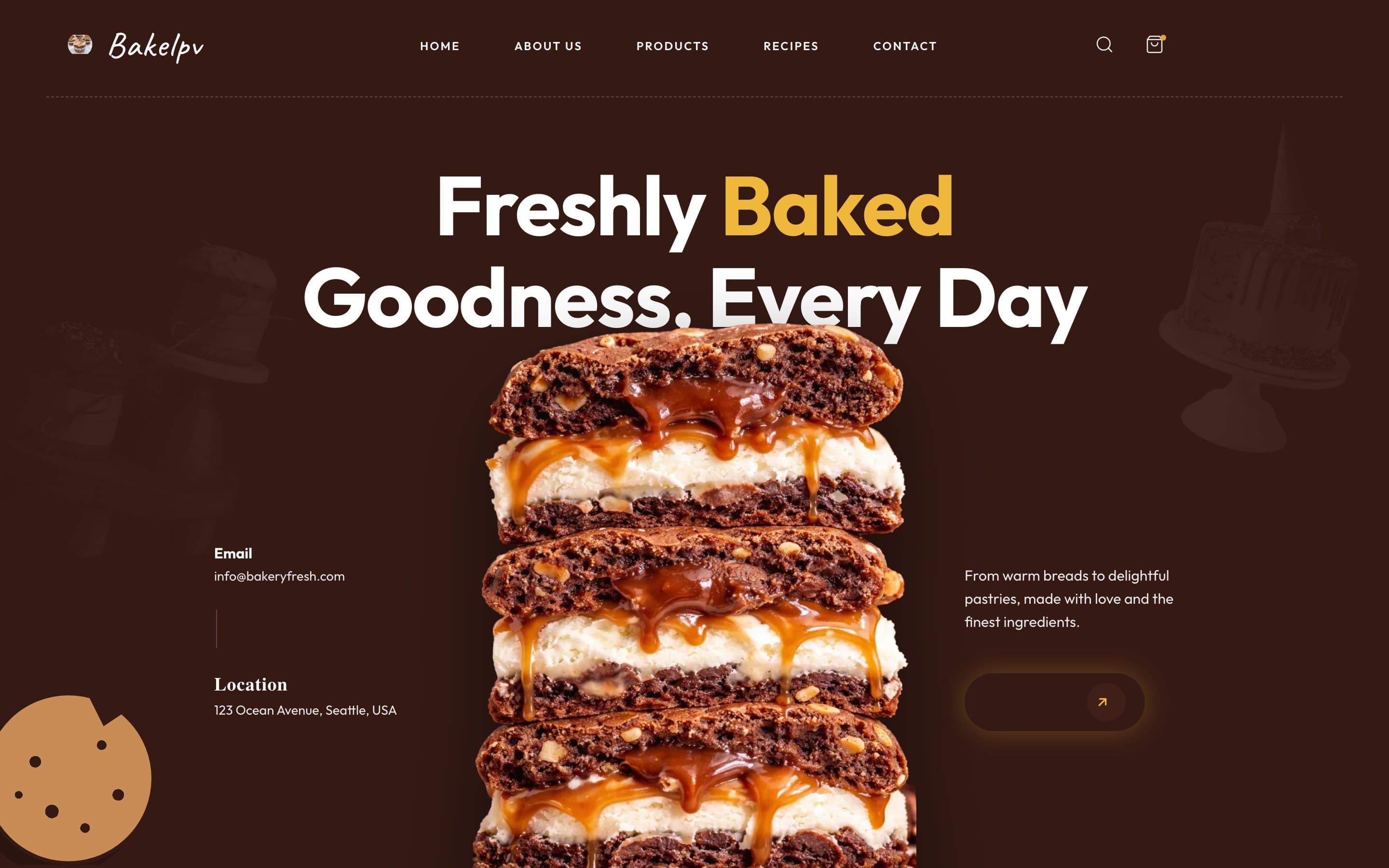 Bakelpv — Artisan Bakery Website — live product screenshot